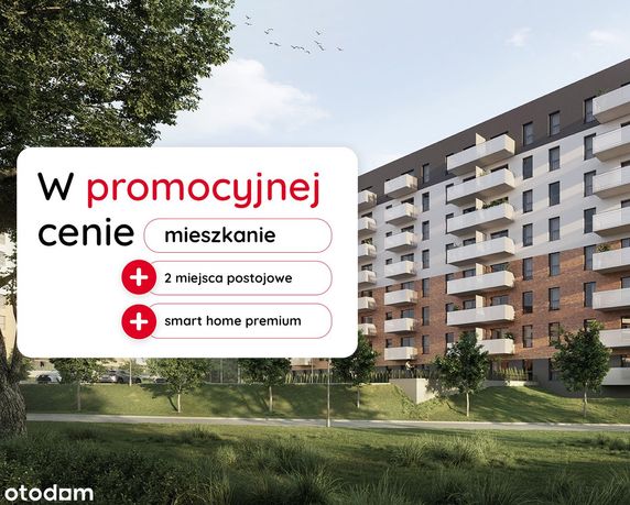 2-pokojowe mieszkanie 43m2 + ogródek