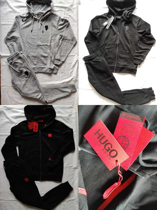 Dres męski Hugo Boss komplet dresowy Karl Lagerfeld bluza spodnie