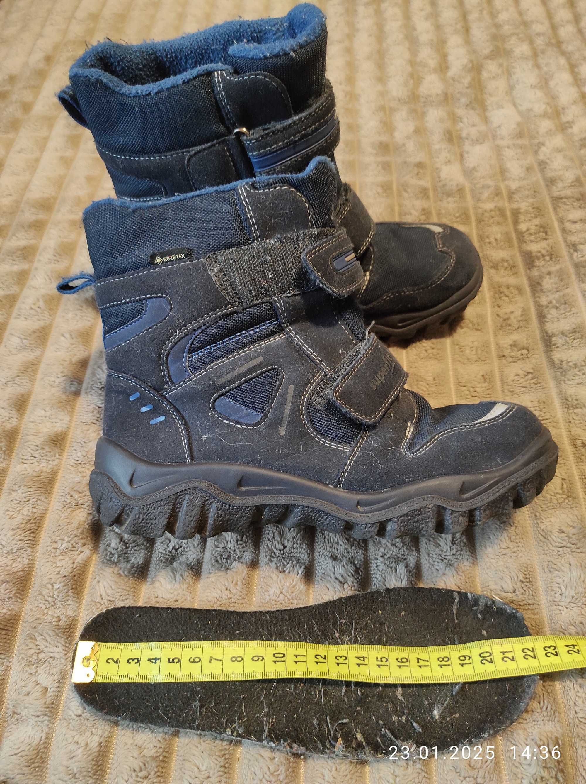 Buty zimowe dla chłopca Gore-Tex superfit wkładka 22cm