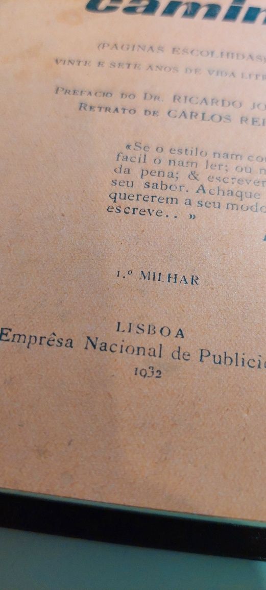 Poeira do Caminho - Forjaz de Sampaio (1º Milhar, 1932l