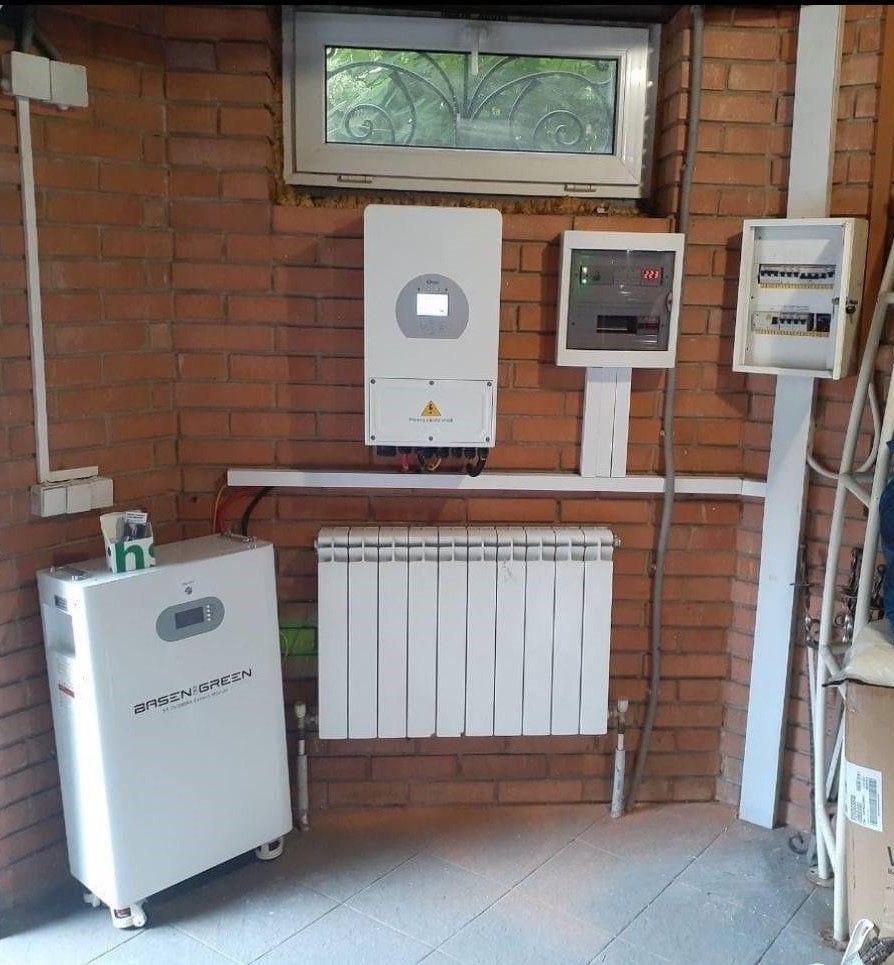 монтаж установка инвертора ,станцій  панелей  сонячних панелей сес