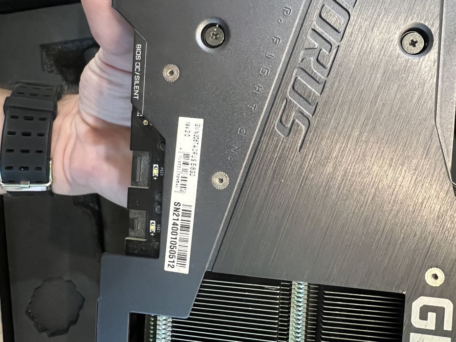 Видеокарта ртх 3060ти gigabyte aorus rtx 3060ti 3060 ti дефектная