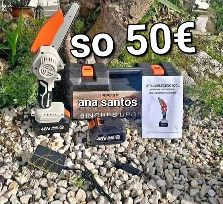 Motoserra da poda eletrica Nova e selada motoserra