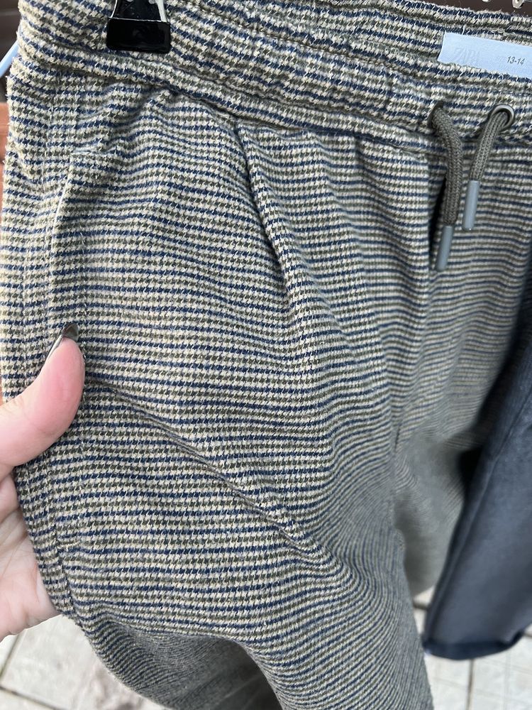 Теплые брюки Zara на мальчика 13-14 лет рост 164 см, лонгслив Zara