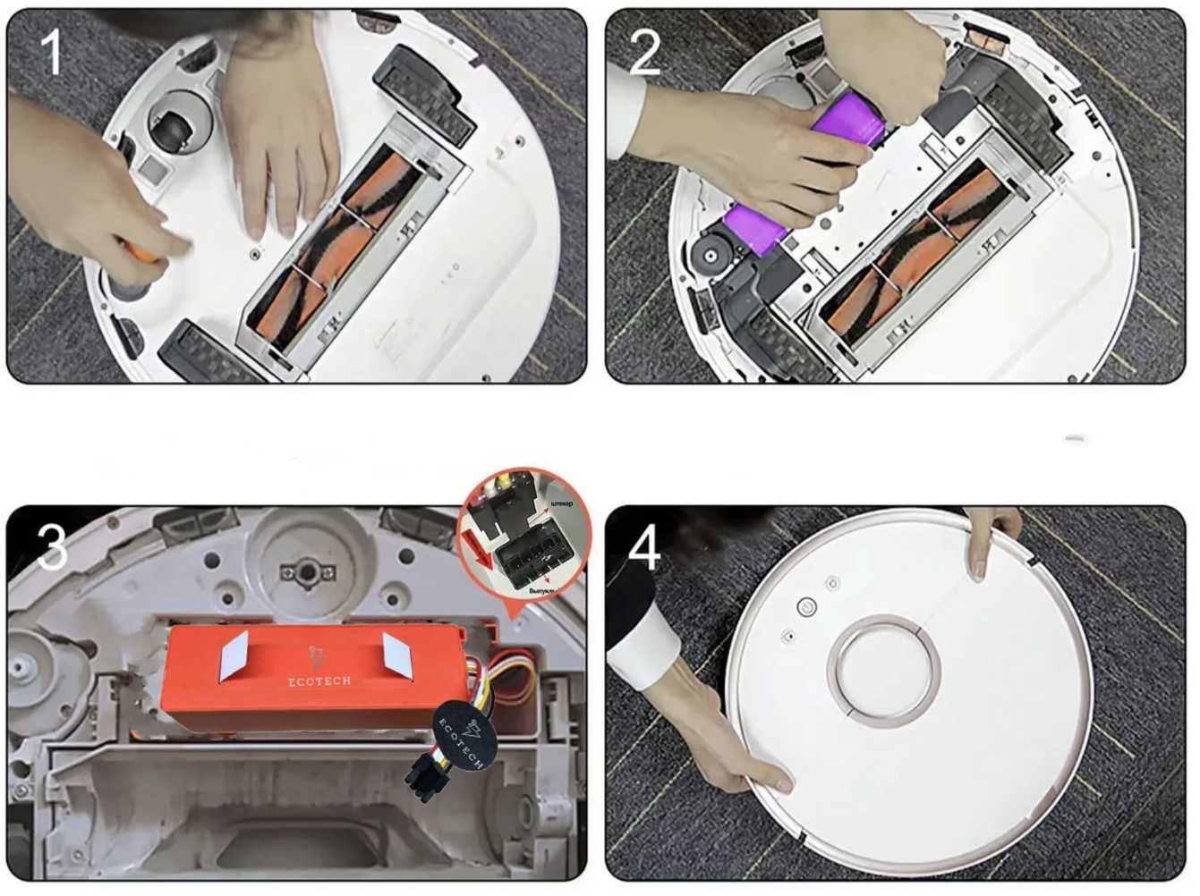 Mocna bateria do odkurzaczy Xiaomi Roborock S50 S51 S55 5200mAh