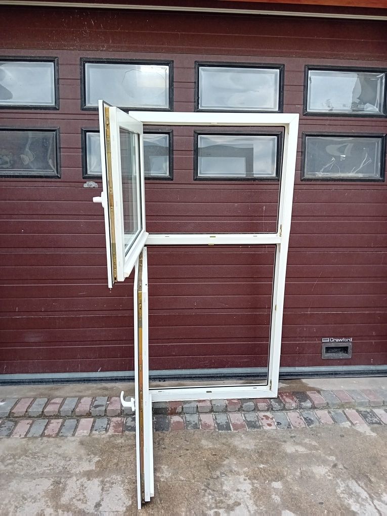 Okno 105x200 PCV okna do kamienicy białe DOWÓZ CAŁY KRAJ