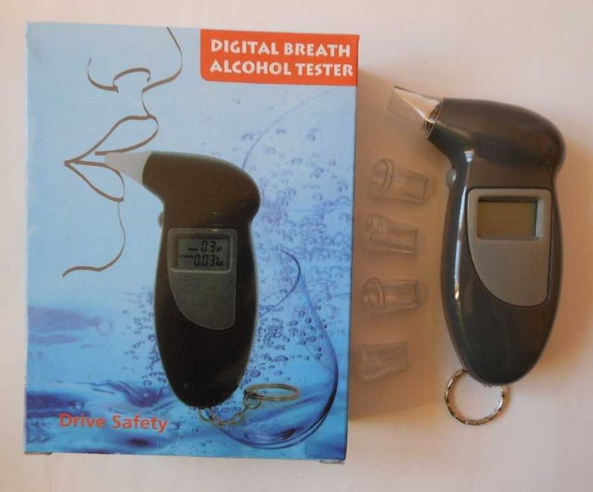 Zestaw 3 małe tanie i dobre ALKOMATY cyfrowe, z wymiennymi ustnikami