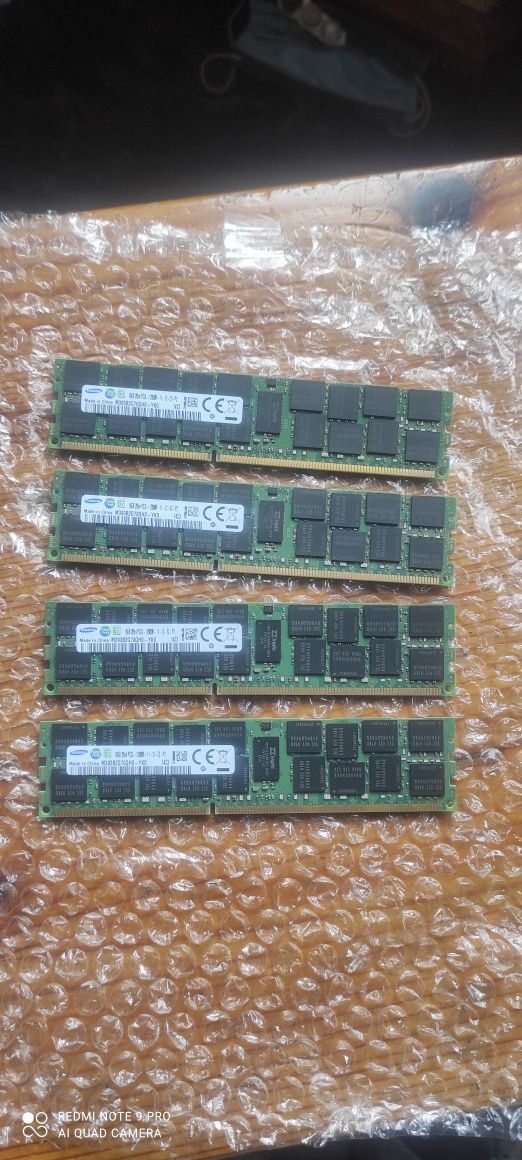 64GB (4 x 16GB) DDR3 RAM Samsung PC3L-12800R ECC RDIMM