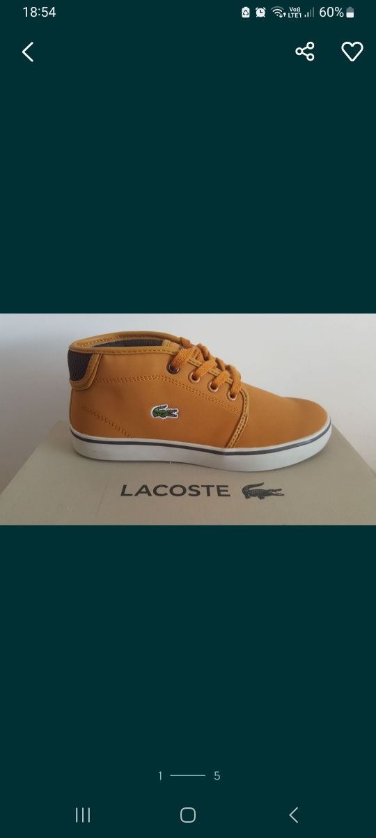 Buty Lacoste Ampthill 318 rozmiar 29 i 32 Nowe