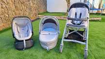 Trio Love Chicco ( Carrinho + Alcofa + Cadeira Auto) Como Novo