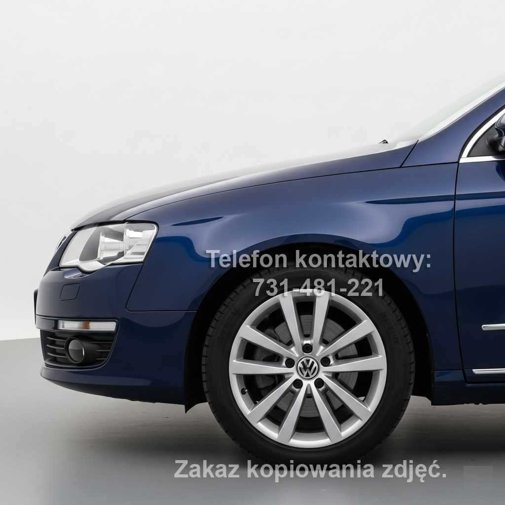 Nowy BŁOTNIK VW PASSAT B6 prawy lub lewy Niebieski LA5E LC5E LB5M