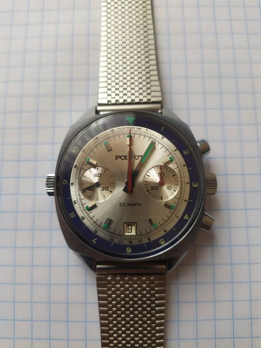 Часы полет хронограф 3133 новые