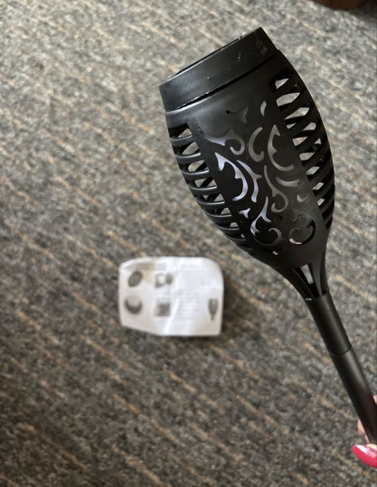 Lampka solarna led pochodnia