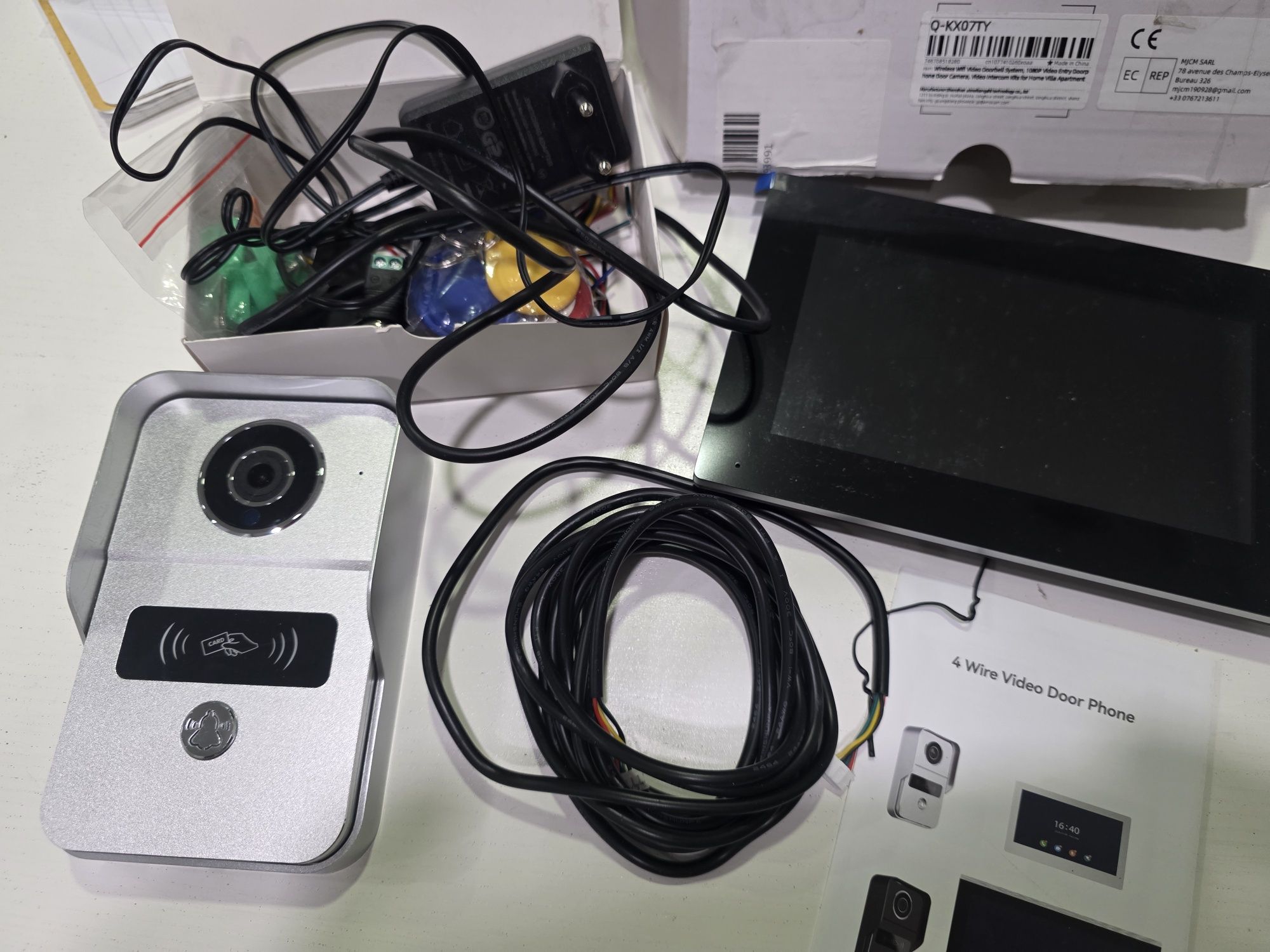 Videoporteiro 7" 1080p Touch WiFi TUYA