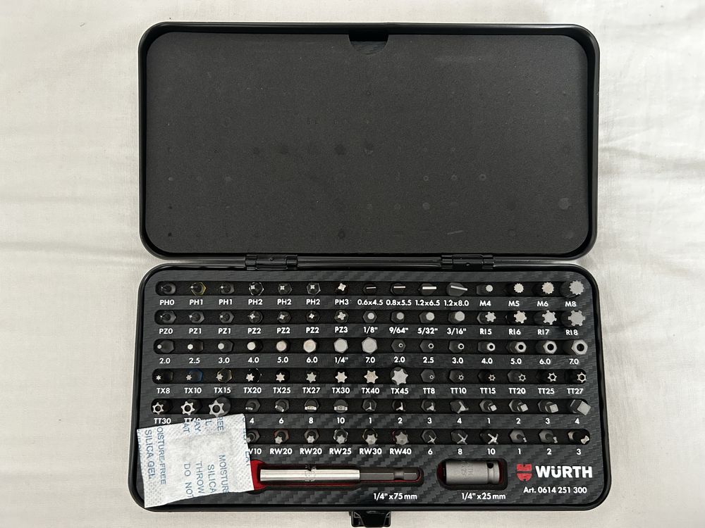 Wurth zestaw bitów 105 el. Nowe !!!