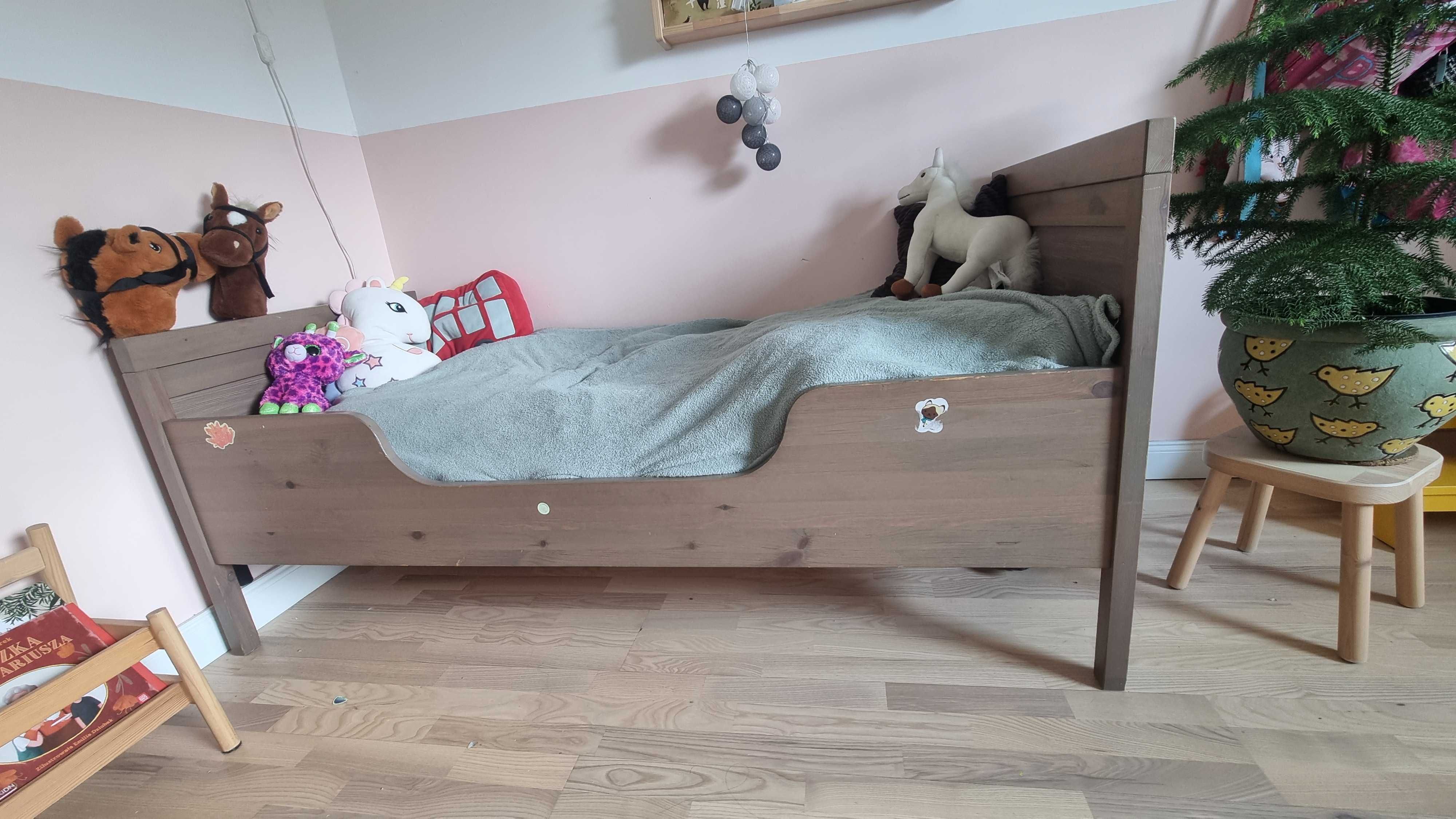 Łóżko sundvik ikea 2 sztuki, brązowe,