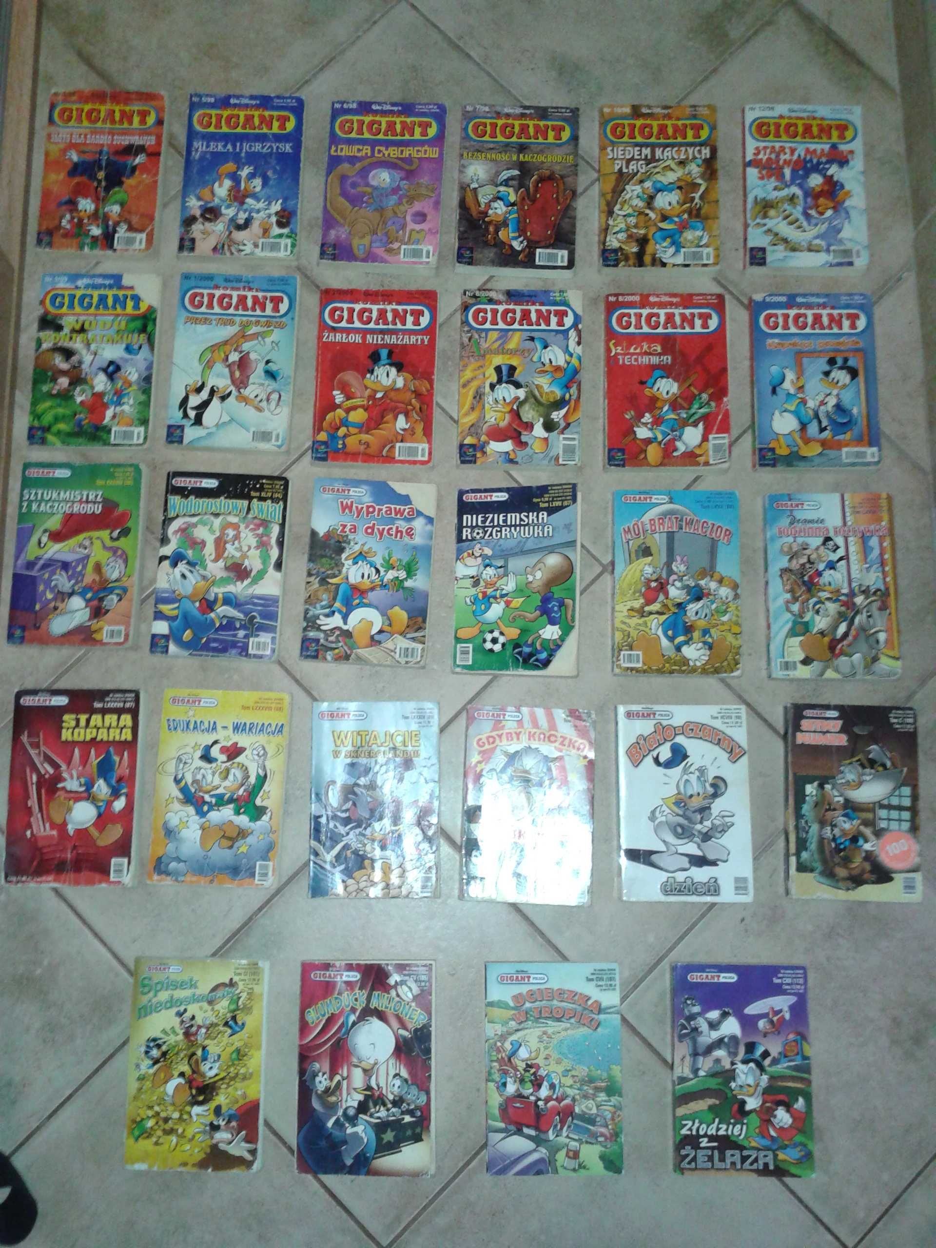 Komiks seria Gigant Kaczor Donald Walt Disney kolekcja różne numery