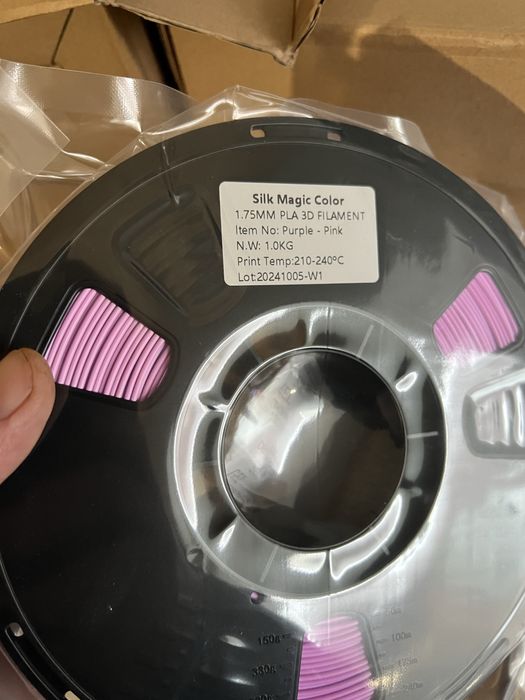 Філамент PLA Silk (2-х кольорові, 3-х кольорові)