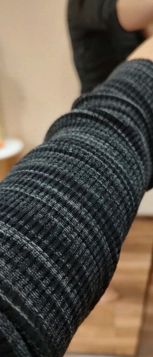 Dopasowana sukienka Bershka rozmiar M / 38 / 10 szary czarny marszenia