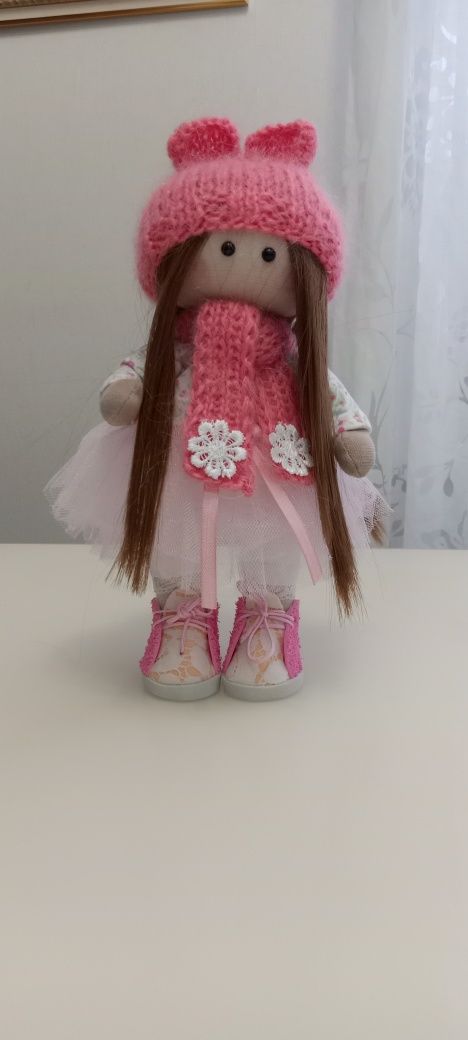 Текстильная кукла интерьерная игровая ручной работы