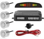Sensores de Estacionamento Universal + Display LED - Cinzento Prata