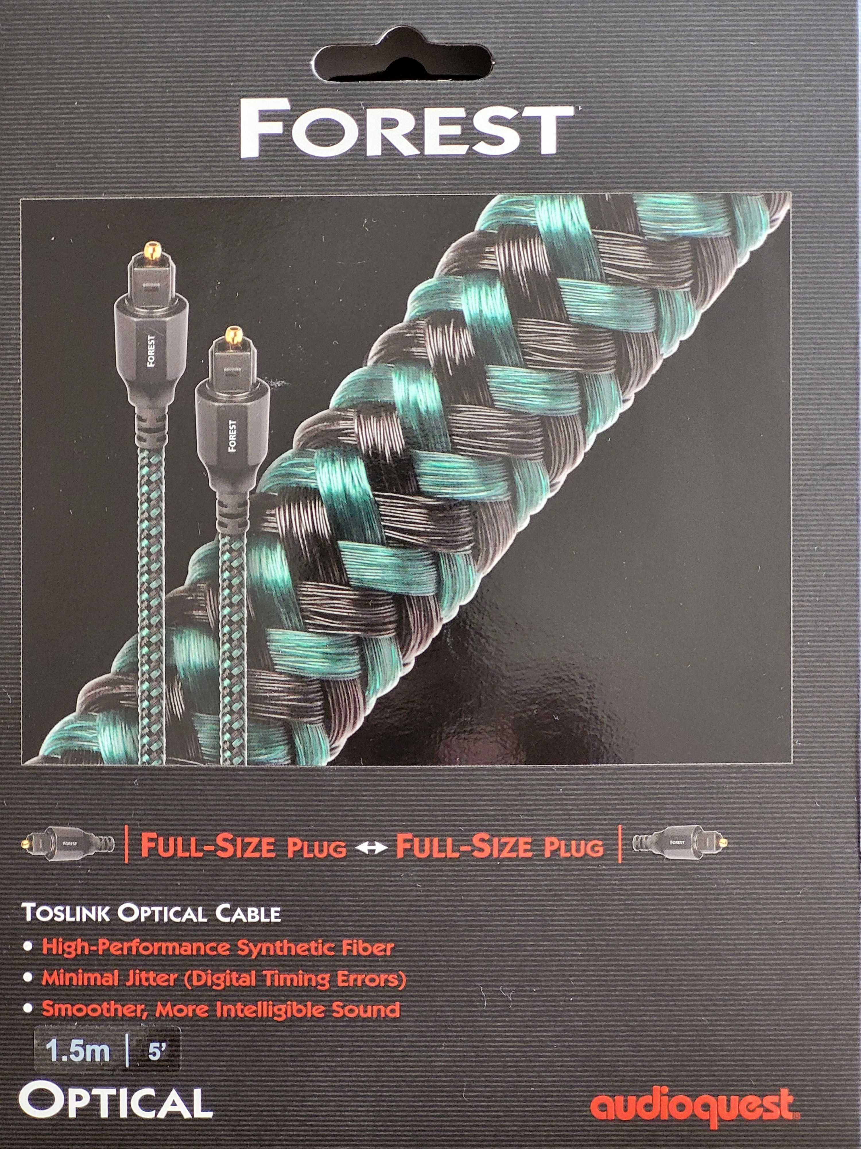 Оптичний кабель AudioQuest Forest Optical, 1,5 м, Toslink SPDIF