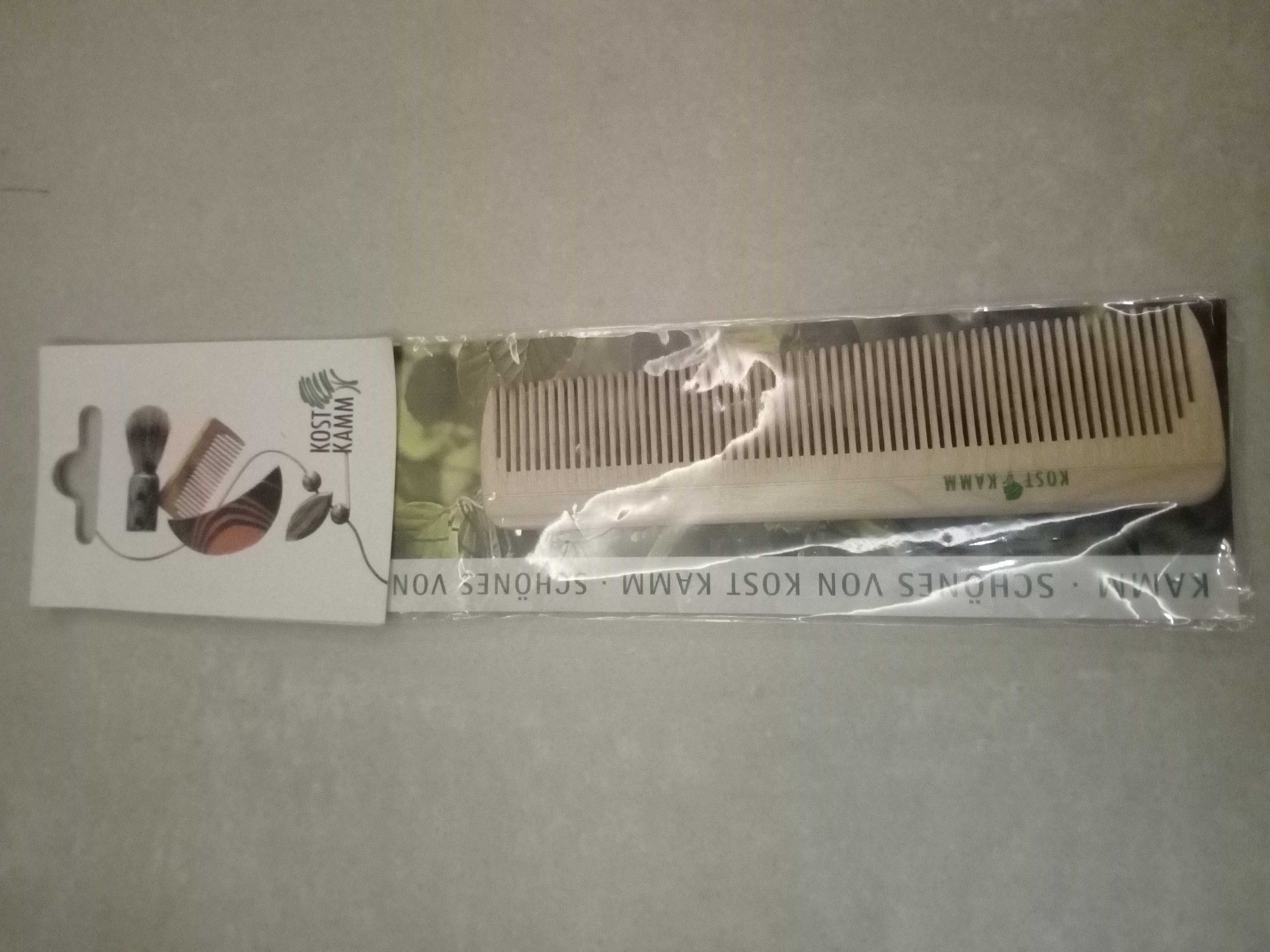 Grzebień drewniany Kostkamm Eco Eko 14 cm