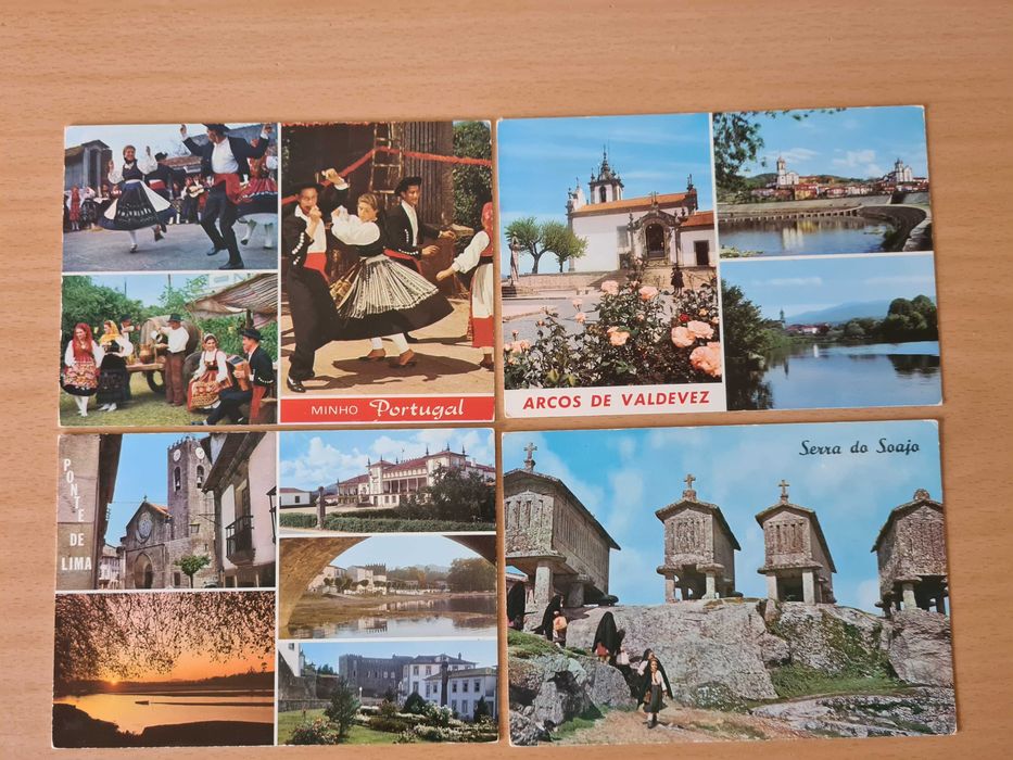 4 postais ilustrados do Alto Minho