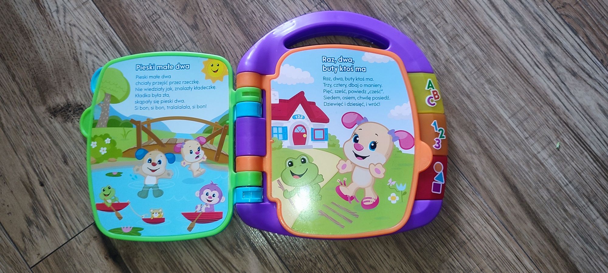 Książka z wierszykami Fisher Price jak nowa