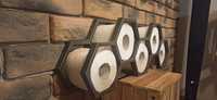 Drewniany wieszak na papier toaletowy