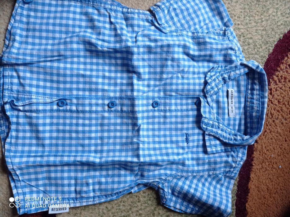 Koszula niebieska w kratke