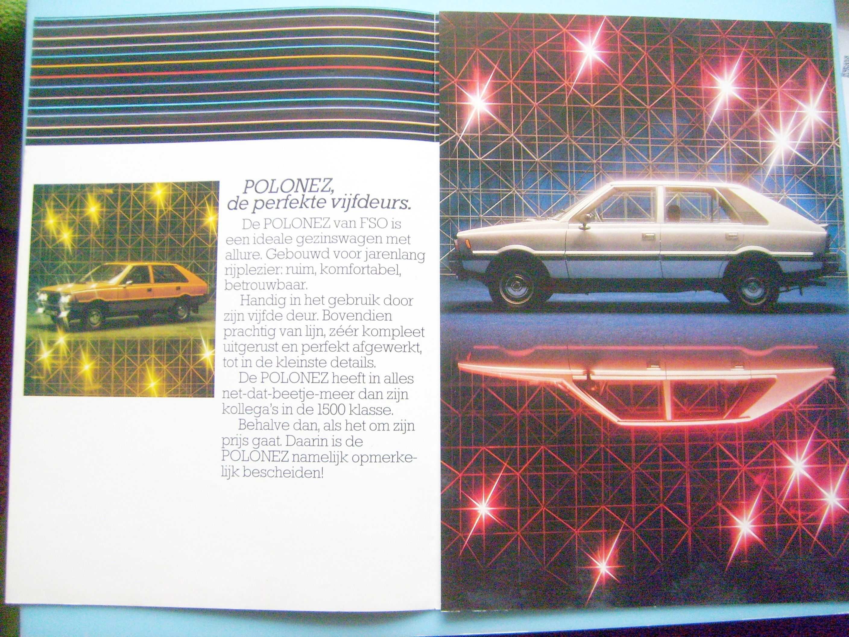 FSO Polonez 1500 prospekt De Binckhorst Auto 1979 / 6 str., stan BDB+