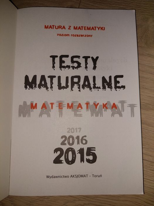 Matematyka zbiór testów maturalnych rozszerzona