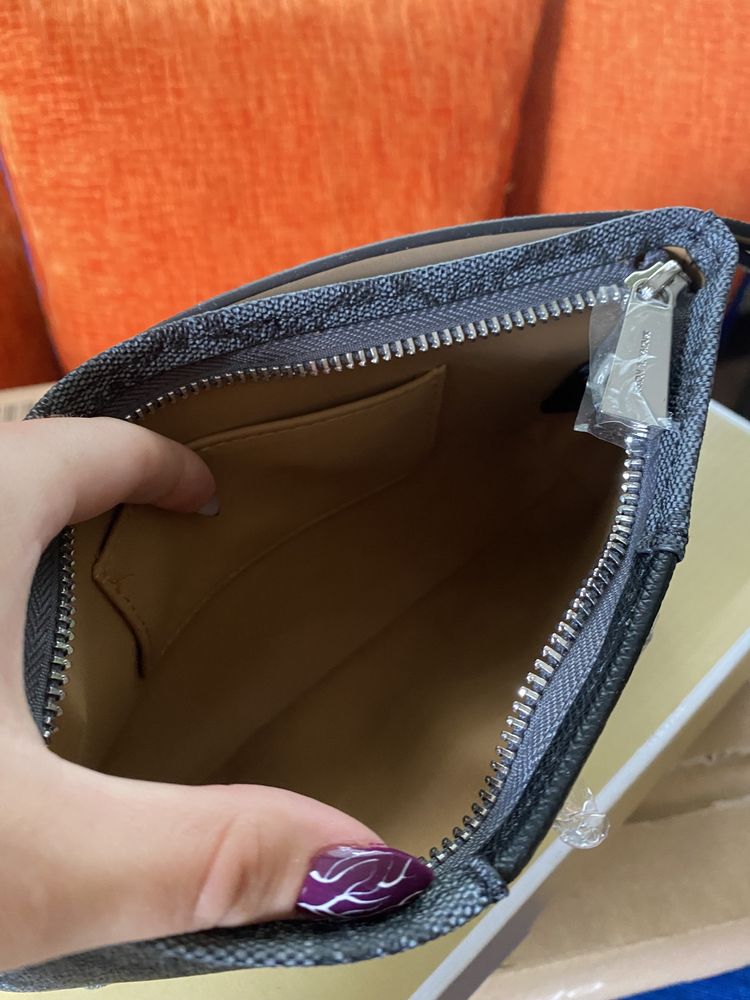 Nowa nerka Michael Kors czarna monogram mk szara saszetka L XL prezent