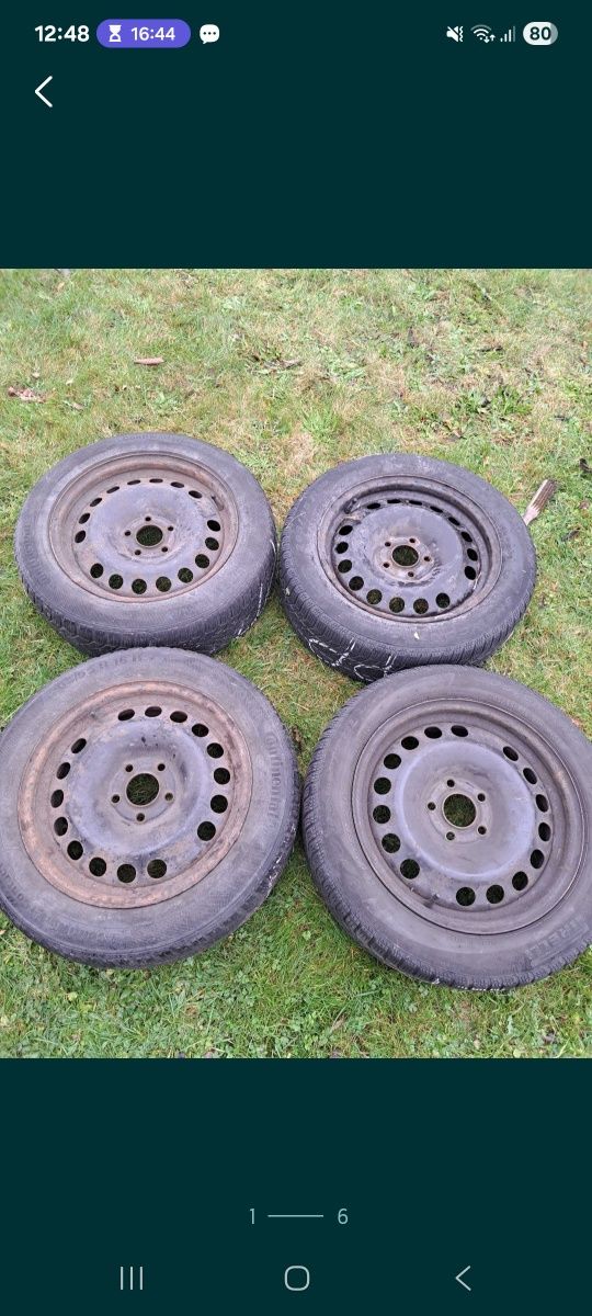 Felgi stalowe 16 opony kola felga 205/55 4szt opel