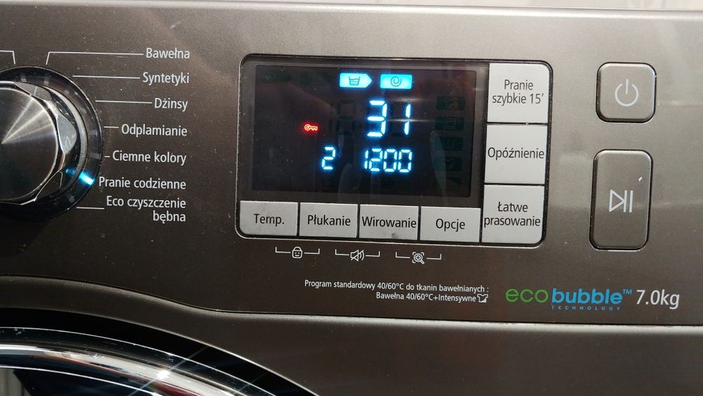 Pralka samsung eco bubble 7 kg