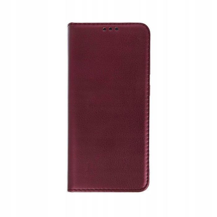 Etui Z Klapką Zamykane Magnetic Do Motorola Edge 50 Neo Burgundowe