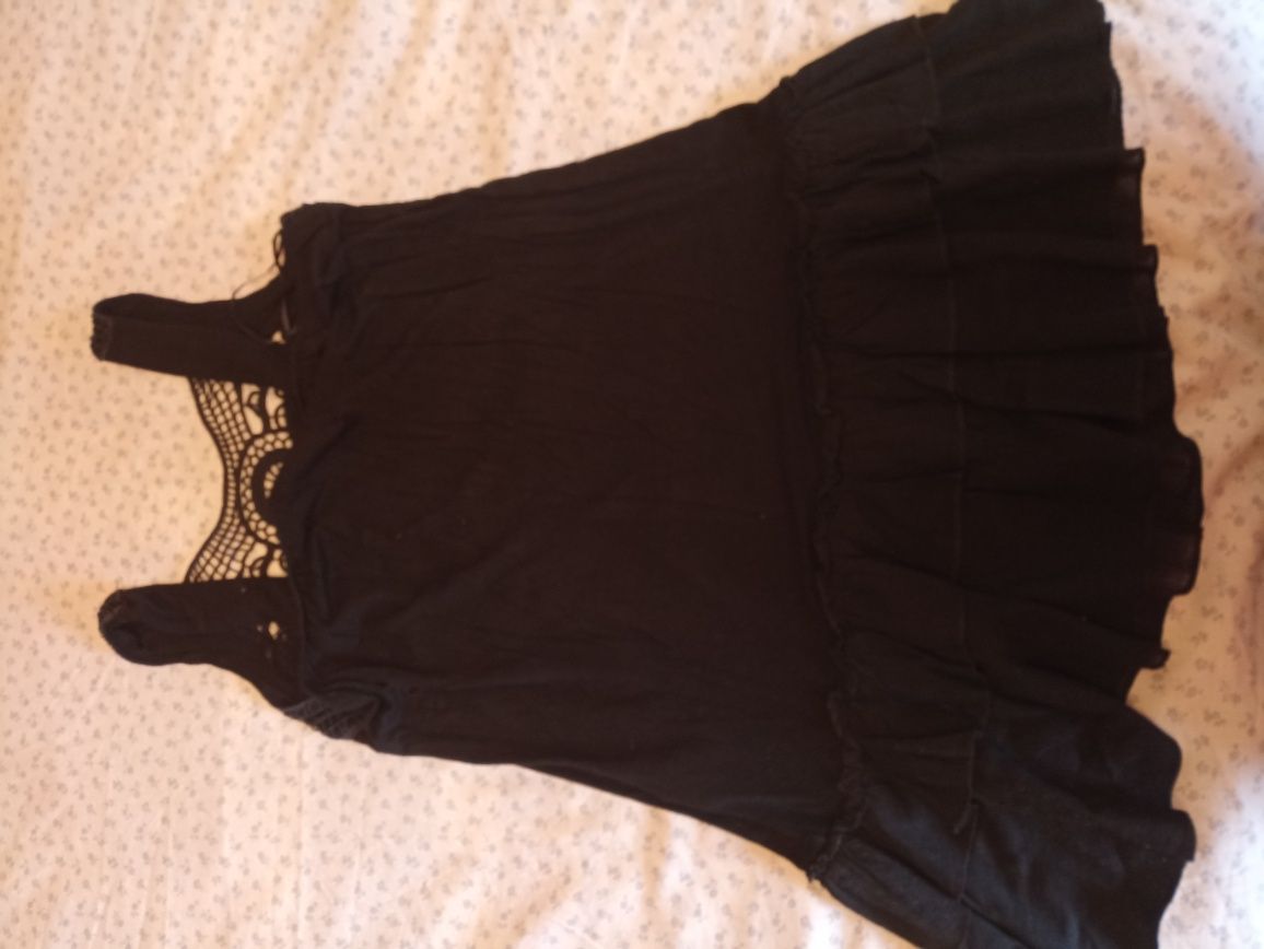 Túnica preta da Pull & Bear