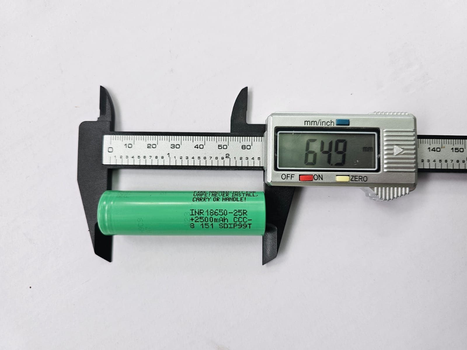 Високотоковый аккумулятор Samsung 25R 2500mAh 20A 2025год.