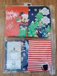 2 pak piżamek świątecznych, na długi rękaw, Micky,Stich, rozmiar 98cm