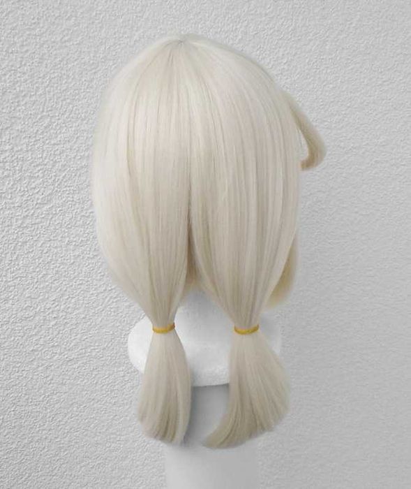 Klee Genshin Impact blond platynowa krótka peruka wig cosplay