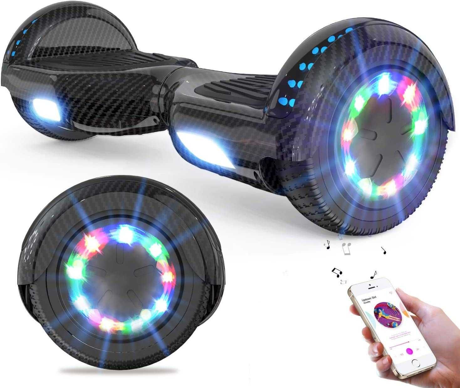 Hoverboard, 2 rodas, com luzes LED Bluetooth novo