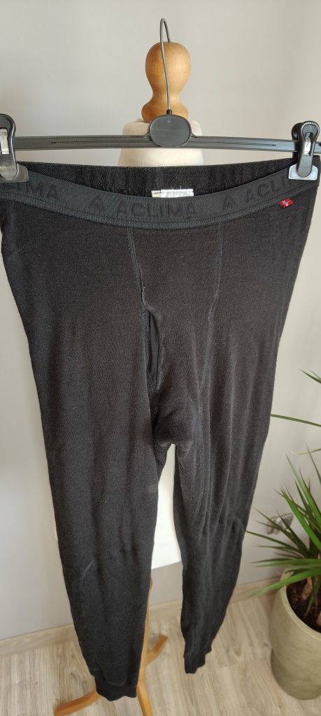 Grube kalesony legginsy termoaktywne męskie Aclima rozmiar XL merino