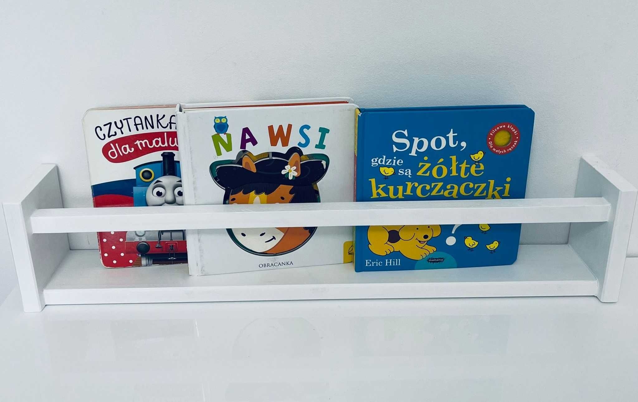 Półka na książki kolorowanki bajki dla dzieci do pokoju - różne kolory