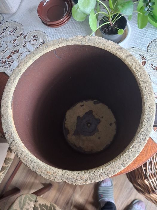 Duży gar kamionkowy wintage PRL