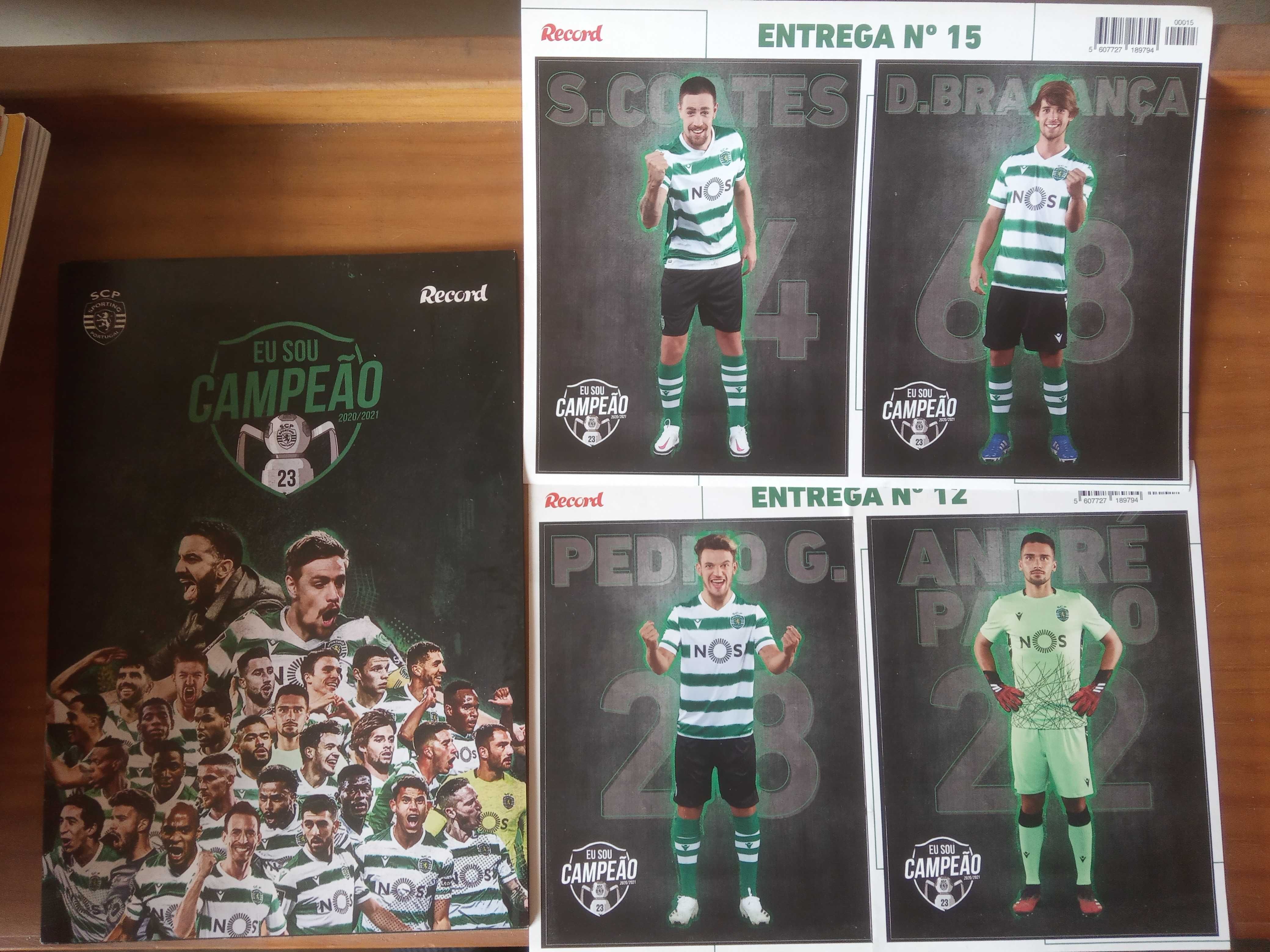 Sporting- caderneta vazia - Eu sou Campeão- com 4 autocolantes colar