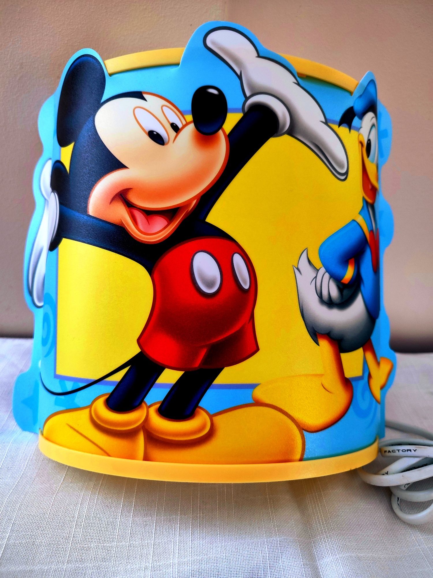 Nowy kinkiet, lampa, żyrandol Myszka Miki i Kaczor Donald. Odbiór osob