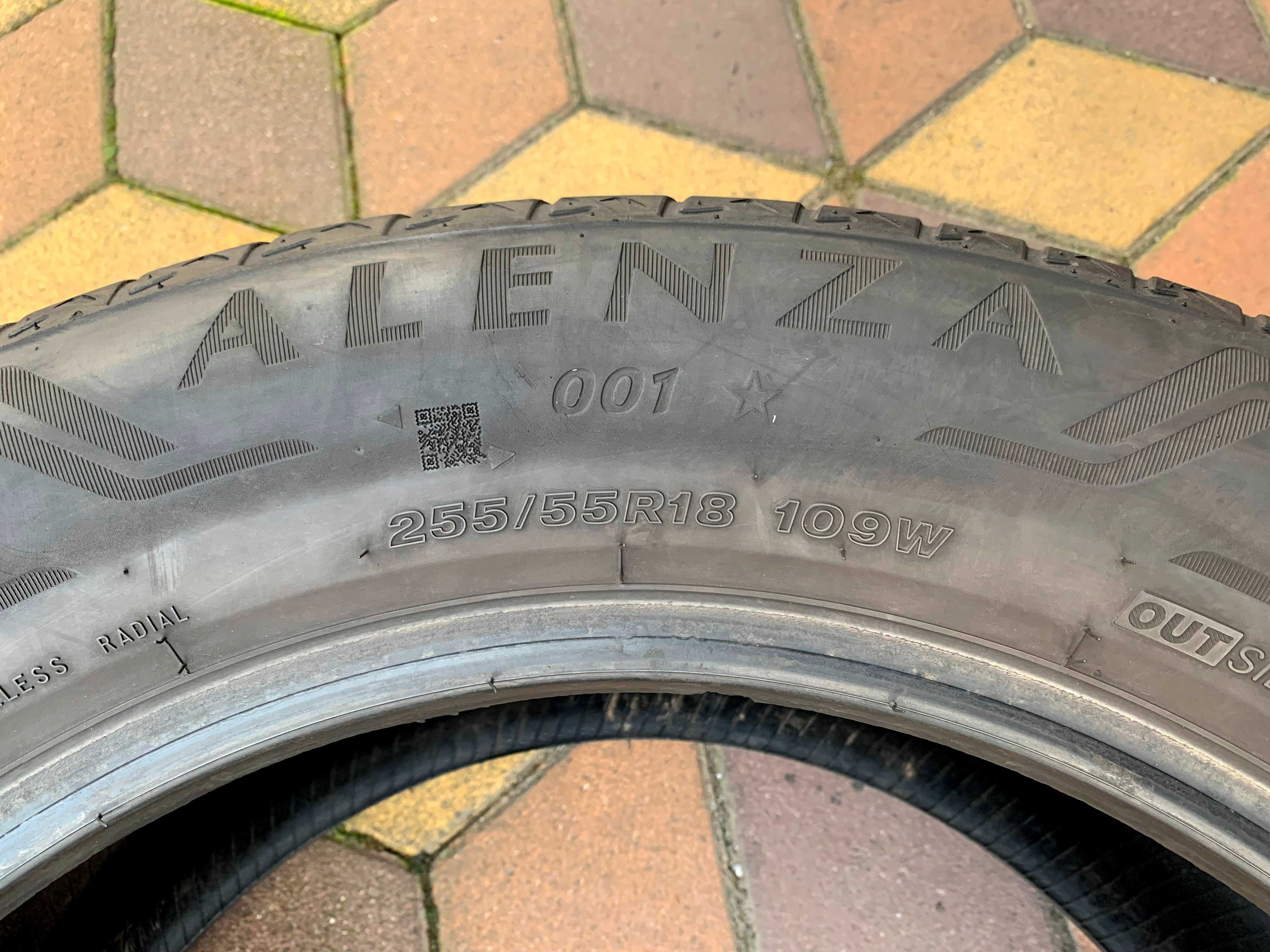 255/55 R18 Bridgestone Alenza 001. Шини літні 4 шт.