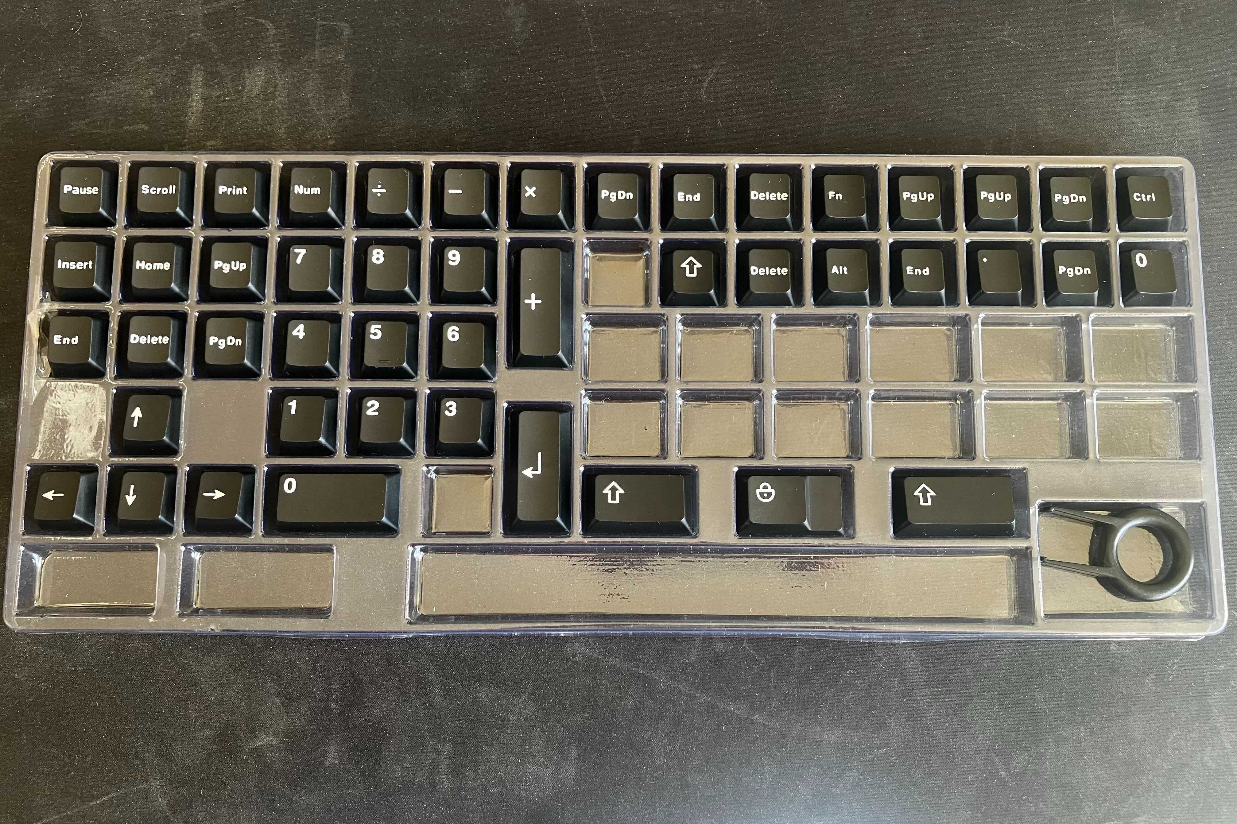 Keycapy AIFEI White on Black WOB Cherry Doubleshot