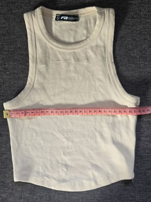 Crop top basic, prazkowany New Yorker, XS